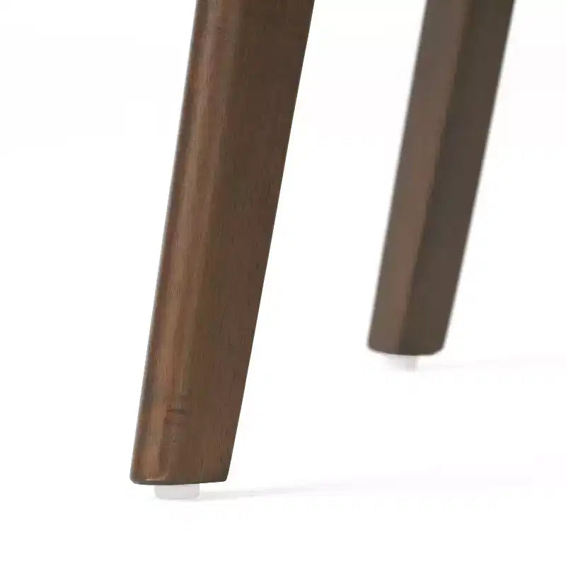 GDFStudio Willis Sedie da pranzo rivestite in legno di gomma (Set di 4)