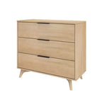 Cassettiera a 3 cassetti Plank+Beam con maniglia in ottone