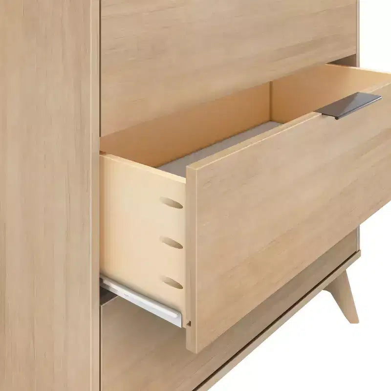 Cassettiera a 3 cassetti Plank+Beam con maniglia in ottone