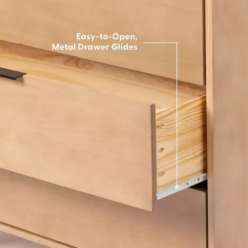 Cassettiera a 3 cassetti Plank+Beam con maniglia in ottone