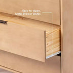 Cassettiera a 3 cassetti Plank+Beam con maniglia in ottone