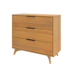 Cassettiera a 3 cassetti Plank+Beam con maniglia in ottone