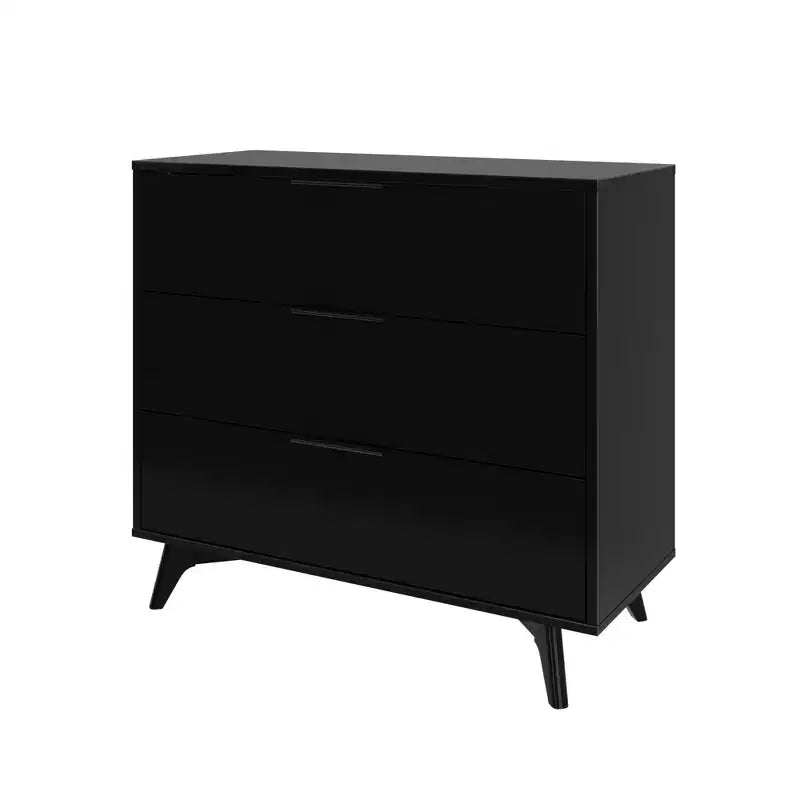 Cassettiera a 3 cassetti Plank+Beam con maniglia in ottone