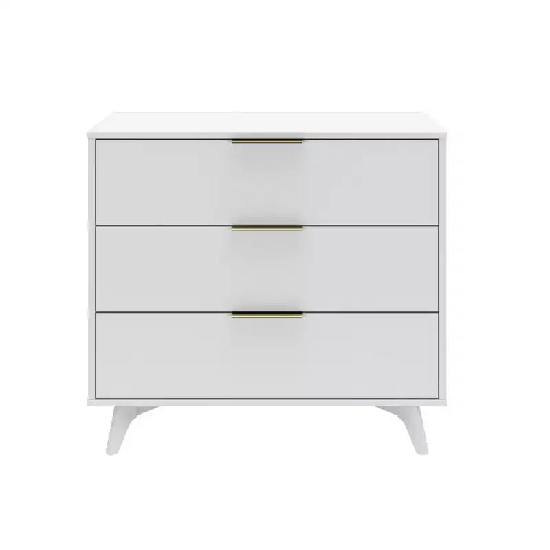 Cassettiera a 3 cassetti Plank+Beam con maniglia in ottone