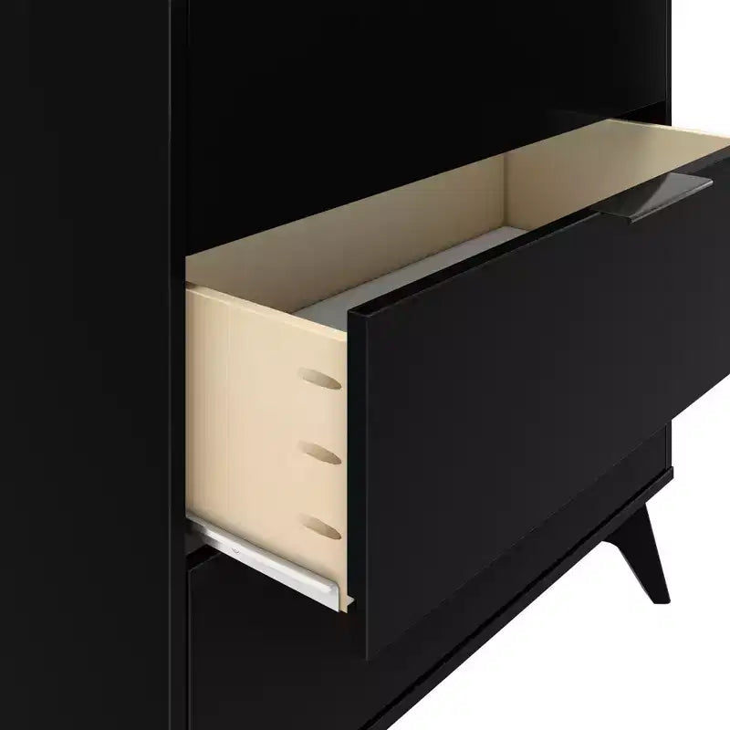 Cassettiera a 3 cassetti Plank+Beam con maniglia in ottone