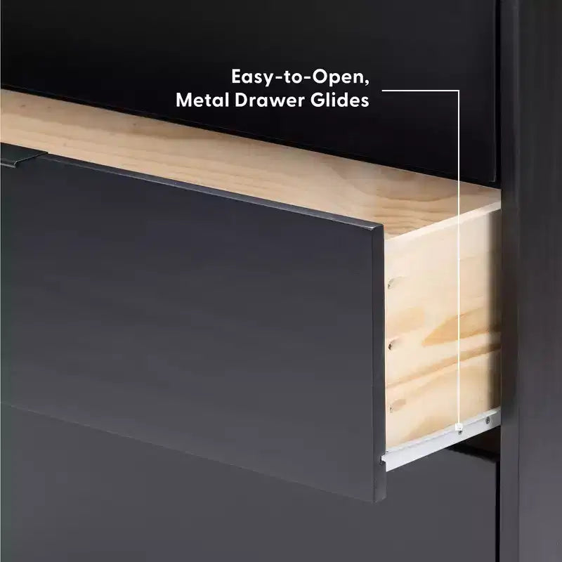 Cassettiera a 3 cassetti Plank+Beam con maniglia in ottone