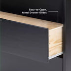 Cassettiera a 3 cassetti Plank+Beam con maniglia in ottone
