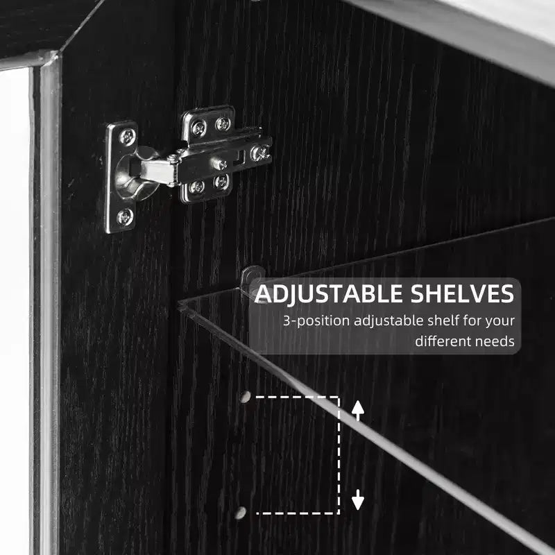 PexFix Armadio / Credenza da Cucina in Legno con Ripiani Regolabili