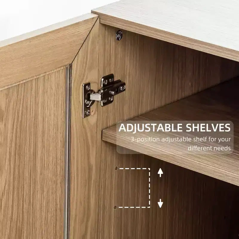 PexFix Armadio / Credenza da Cucina in Legno con Ripiani Regolabili