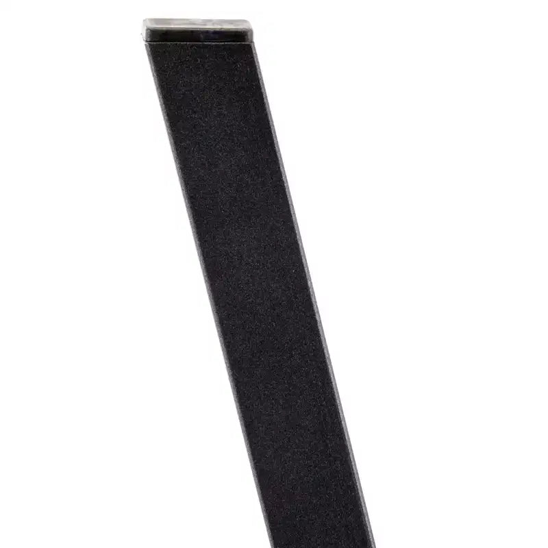 Sgabello da bar LeisureMod Elland con rivestimento in pelle - Sgabello moderno ad altezza bancone con gambe e poggiapiedi in ferro per cucina, bar e pub, set da 2