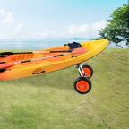 Carrello per kayak VEVOR per impieghi gravosi, capacità di carico di 127 kg, carrello smontabile per canoa con ruote piene da 10 pollici, larghezza regolabile e protezione in schiuma superiore
