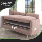 Nevlers Tappetino Antiscivolo per Divano 84 x 22 - Bianco Confezione da 2