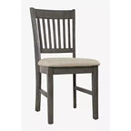 Jofran, Sedia da scrivania imbottita in stile costiero Rustic Shores