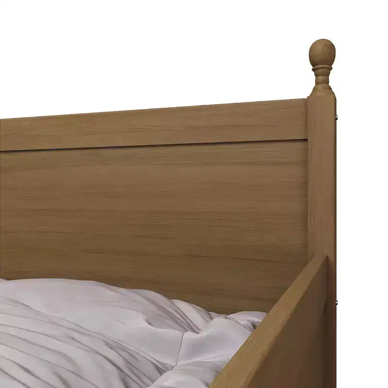 ChaletPosh Letto a Scomparsa in Legno di Dimensioni Singole con Materasso Estraibile