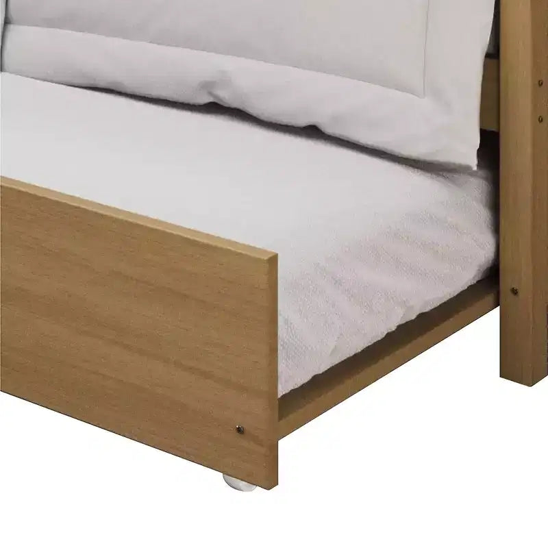 ChaletPosh Letto a Scomparsa in Legno di Dimensioni Singole con Materasso Estraibile