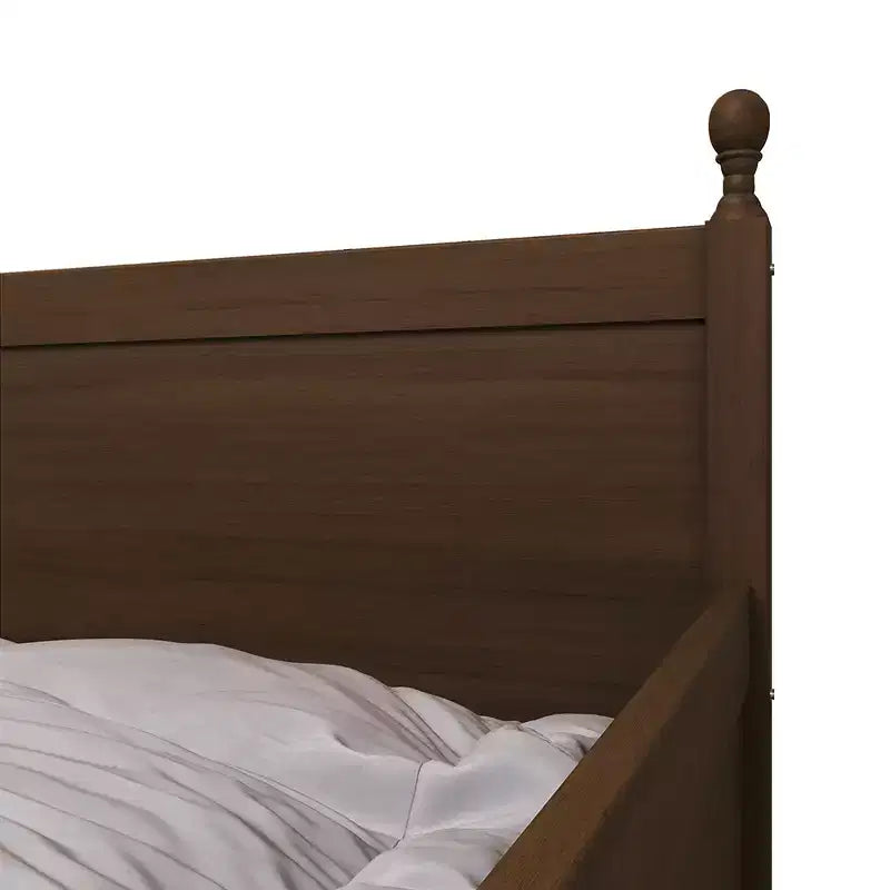ChaletPosh Letto a Scomparsa in Legno di Dimensioni Singole con Materasso Estraibile