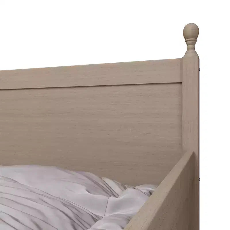 ChaletPosh Letto a Scomparsa in Legno di Dimensioni Singole con Materasso Estraibile