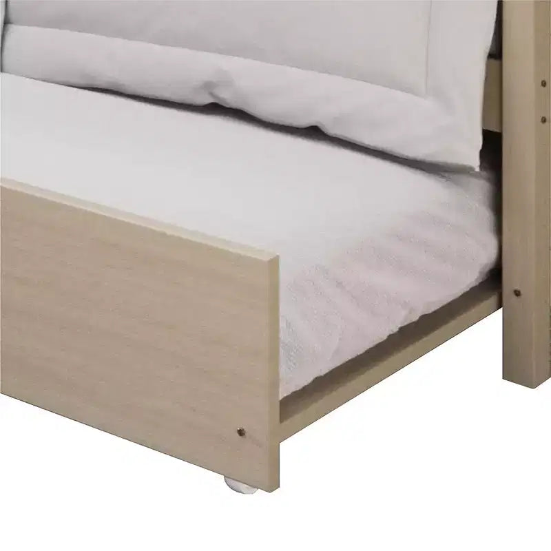 ChaletPosh Letto a Scomparsa in Legno di Dimensioni Singole con Materasso Estraibile