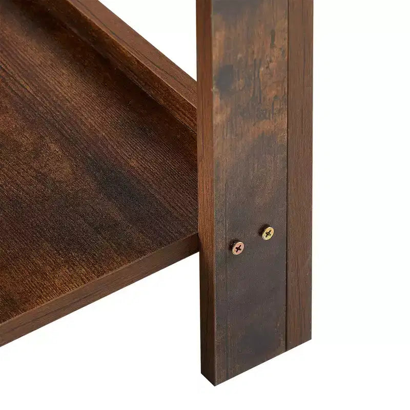 MAYEERTY Tavolino finale in rattan con cassetto, Comodino moderno, Tavolino d'appoggio per soggiorno, camera da letto, Marrone rustico