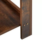MAYEERTY Tavolino finale in rattan con cassetto, Comodino moderno, Tavolino d'appoggio per soggiorno, camera da letto, Marrone rustico