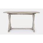 Jofran,Fairview Transitional Herringbone Distressed Acacia Sofa Table- Gray Color
