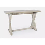 Jofran, Tavolino da divano Fairview Transitional Herringbone in acacia anticata - Colore grigio