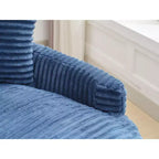Divano Sezionale Hyleory in Velluto a Coste con Chaise Longue Sinistra e Destra Oversize e 8 Cuscini, Divano Convertibile Imbottito