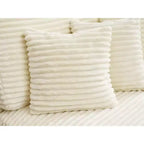 Divano Sezionale Hyleory in Velluto a Coste con Chaise Longue Sinistra e Destra Oversize e 8 Cuscini, Divano Convertibile Imbottito
