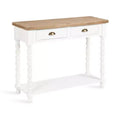 Kate and Laurel Rutledge Console Table with Storage, 40x14x33, White