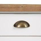 Tavolo console Kate and Laurel Rutledge con vano contenitore, 40x14x33, Bianco