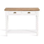 Tavolo console Kate and Laurel Rutledge con vano contenitore, 40x14x33, Bianco