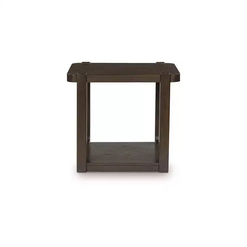 Tavolino Rettangolare Breckington di Signature Design by Ashley con Ripiano Portaoggetti, Marrone Scuro