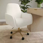 Sedia da ufficio imbottita Clara di Martha Stewart