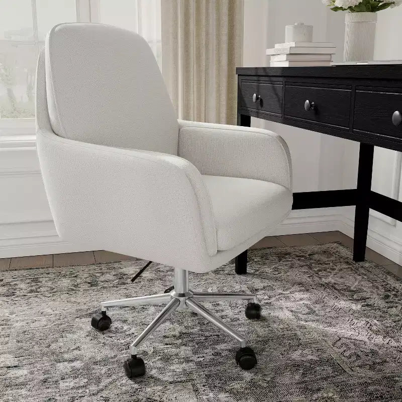 Sedia da ufficio imbottita Clara di Martha Stewart