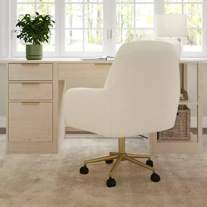 Sedia da ufficio imbottita Clara di Martha Stewart