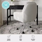 Sedia da ufficio imbottita Clara di Martha Stewart
