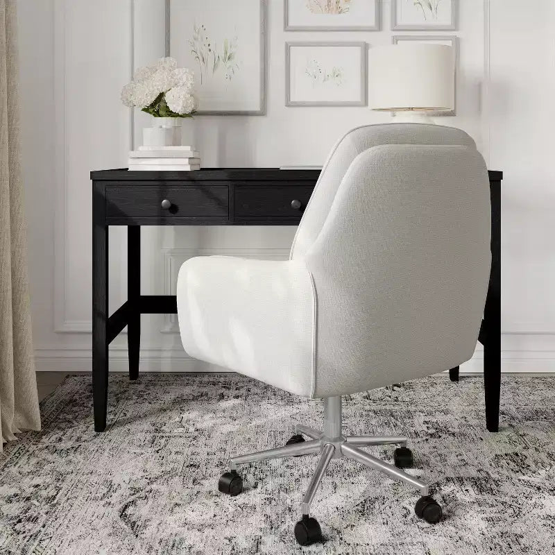 Sedia da ufficio imbottita Clara di Martha Stewart