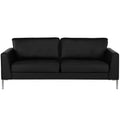 BRIDGEPORT Monroe Sofa, Black Faux Leather