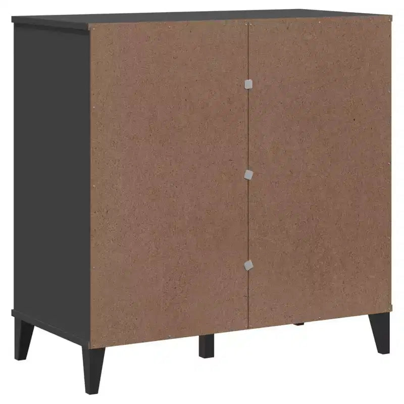 vidaXL Credenza mobile contenitore per soggiorno, in legno massello di pino, con 2 cassetti