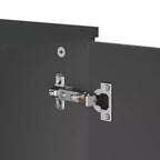 vidaXL Credenza mobile contenitore per soggiorno, in legno massello di pino, con 2 cassetti