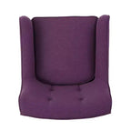 Poltrona singola Okak con bottoni, poltrona club trapuntata con comoda tappezzeria, elegante poltrona con gambe in legno di betulla per soggiorno, camera da letto