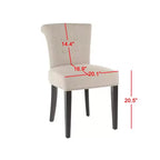 Sinclair 21 H Sedia da pranzo con borchie (set da 2) - MCR4704 - Safavieh Couture