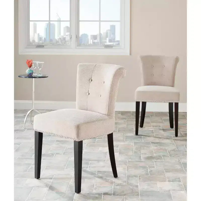 Sinclair 21 H Sedia da pranzo con borchie (set da 2) - MCR4704 - Safavieh Couture