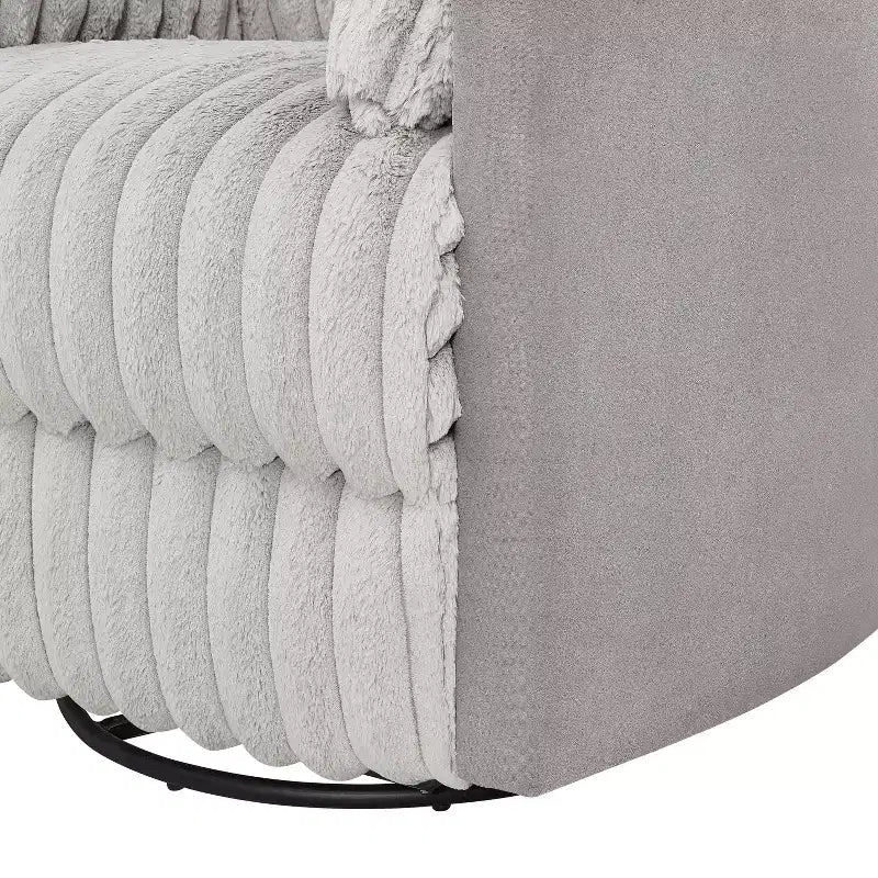 Poltrona reclinabile manuale Roundhill Furniture Bocaton con rivestimento in velluto a coste larghe