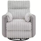 Poltrona reclinabile manuale Roundhill Furniture Bocaton con rivestimento in velluto a coste larghe