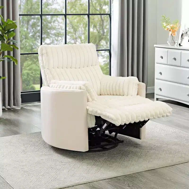 Poltrona reclinabile manuale Roundhill Furniture Bocaton con rivestimento in velluto a coste larghe