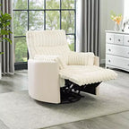 Poltrona reclinabile manuale Roundhill Furniture Bocaton con rivestimento in velluto a coste larghe