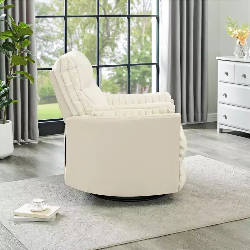 Poltrona reclinabile manuale Roundhill Furniture Bocaton con rivestimento in velluto a coste larghe