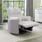 Poltrona reclinabile manuale Roundhill Furniture Bocaton con rivestimento in velluto a coste larghe