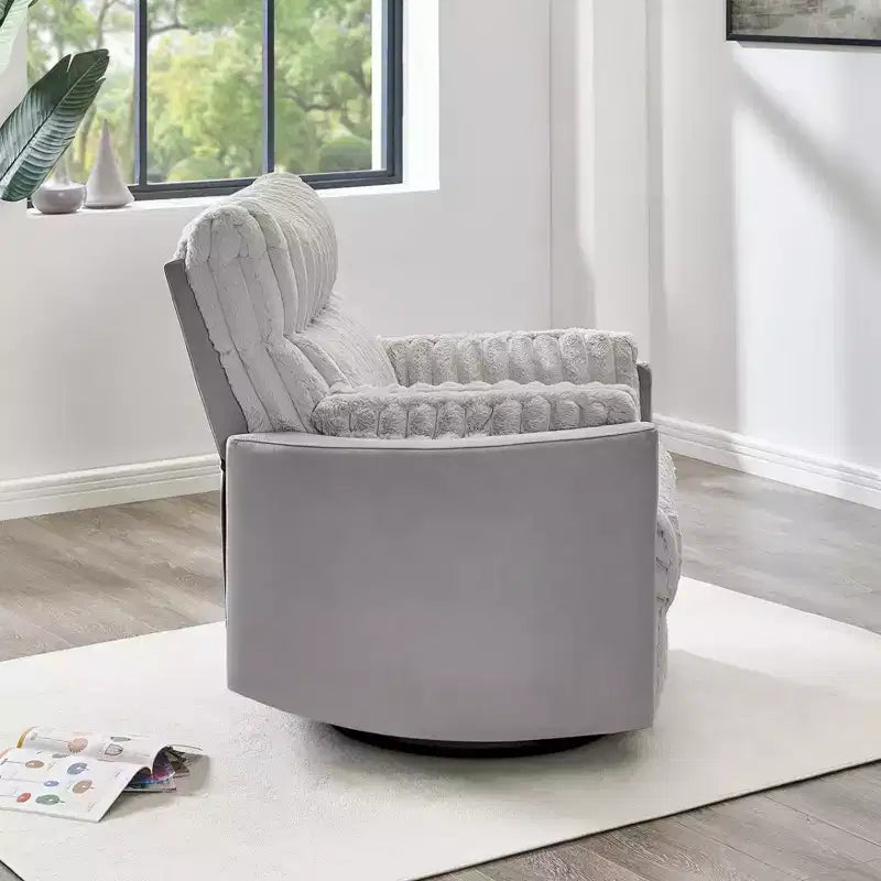 Poltrona reclinabile manuale Roundhill Furniture Bocaton con rivestimento in velluto a coste larghe